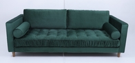 Modern Advanced Velvet Fabric Sofa With Wood Frame For Home Furniture