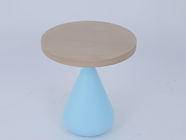 Wood Top Round Small Cocktail Table For Hilton Hotel Side Table