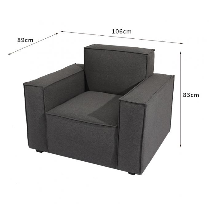 أرائك غرفة معيشة أنيقة لشخص واحد من Nordic Leisure 106 * 89 * 83cm 0