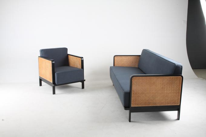 Linen Leisure 4 People Rattan Room Chair أثاث فندق نورديك الفاخر 6