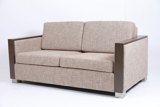 شراء أريكة غرفة المعيشة المخصصة Loveseats تمشيط نسيج الإطار الخشبي التصنيع عبر الإنترنت