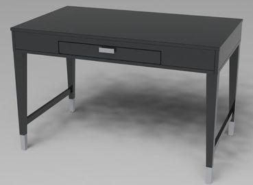 شراء مكتب كتابة فندق PU Finish 1 درج مع أرجل خشبية صلبة ، لوح MDF التصنيع عبر الإنترنت