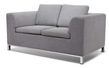 شراء أرائك غرفة المعيشة من القماش الرمادي Loveseat ، أرائك على الطراز الريفي الفرنسي التصنيع عبر الإنترنت