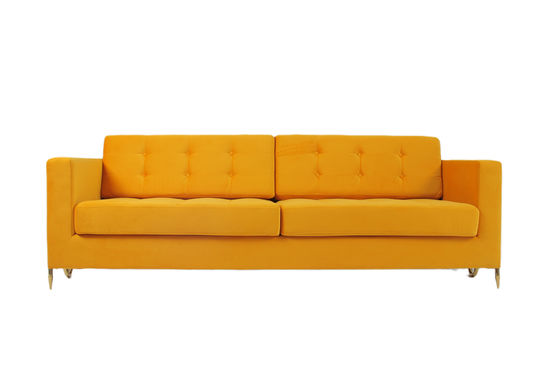 شراء غرفة المعيشة الحديثة الأريكة النسيج المخملية الأريكة 2240x960x820mm التصنيع عبر الإنترنت