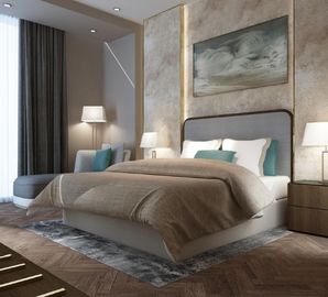 سعر جيد أثاث غرف النوم الفاخرة في دبي ، تصميم معدني حديث الانترنت
