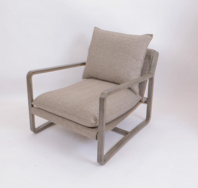 فندق غرفة نوم فندق خشب البلوط الصلب صالة كرسي قاعدة الفولاذ المقاوم للصدأ 1